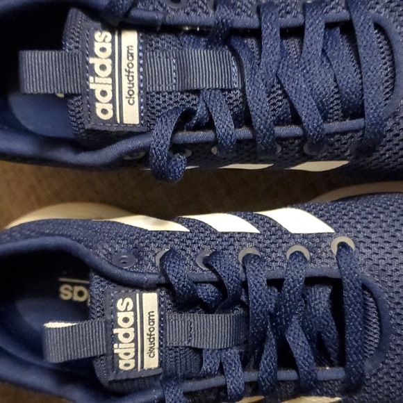 Adidas Lite Racer Cln Men\'s Dark Blue/White Striped Running Shoes - Size 7 1/2 main image 9